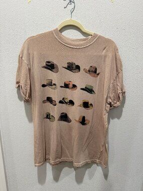 Cowboy Hat Oversized Graphic Tee - Girl Dangerous